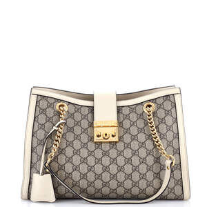 Gucci Padlock Chain Tote Gg Coated #203632G17B